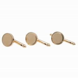 Tiffany K14YG Stud Button Cufflinks Yellow Gold 0074TIFFANY&Co.