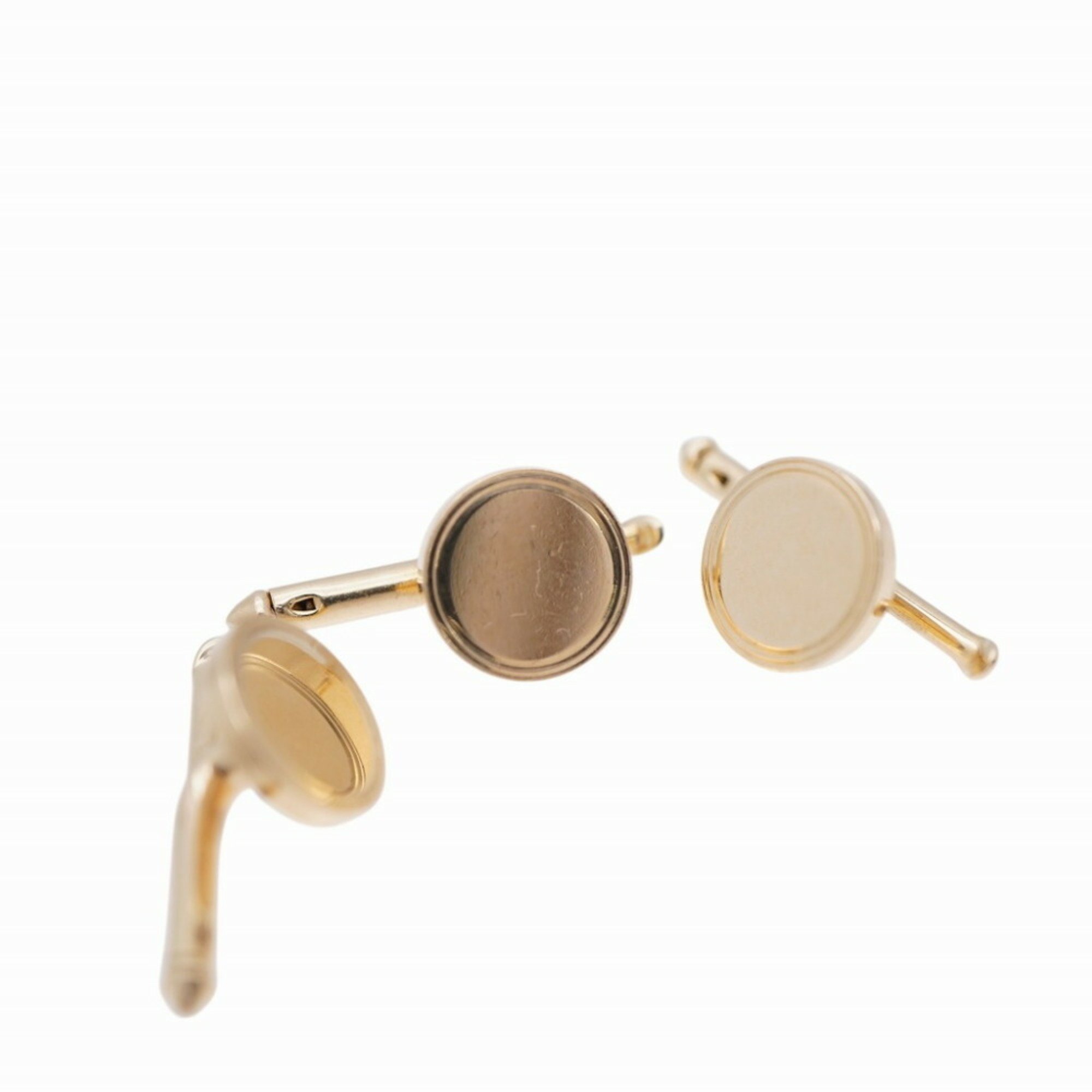 Tiffany K14YG Stud Button Cufflinks Yellow Gold 0074TIFFANY&Co.