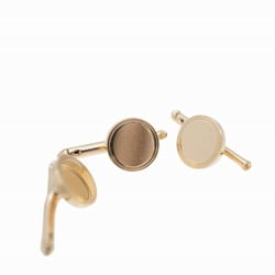 Tiffany K14YG Stud Button Cufflinks Yellow Gold 0074TIFFANY&Co.