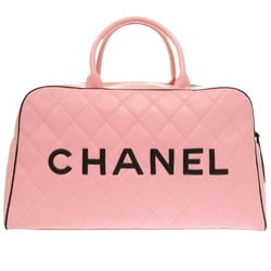 Chanel Matelasse Lambskin Pink 3rd Series Boston Bag 0475 CHANEL