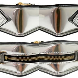 Versace Medusa Biggie Small Shoulder Bag Clutch Leather Silver 0294VERSACE