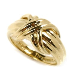 TIFFANY&Co. Tiffany K18YG Yellow Gold Signature Ring, Size 6, 5.1g, Women's