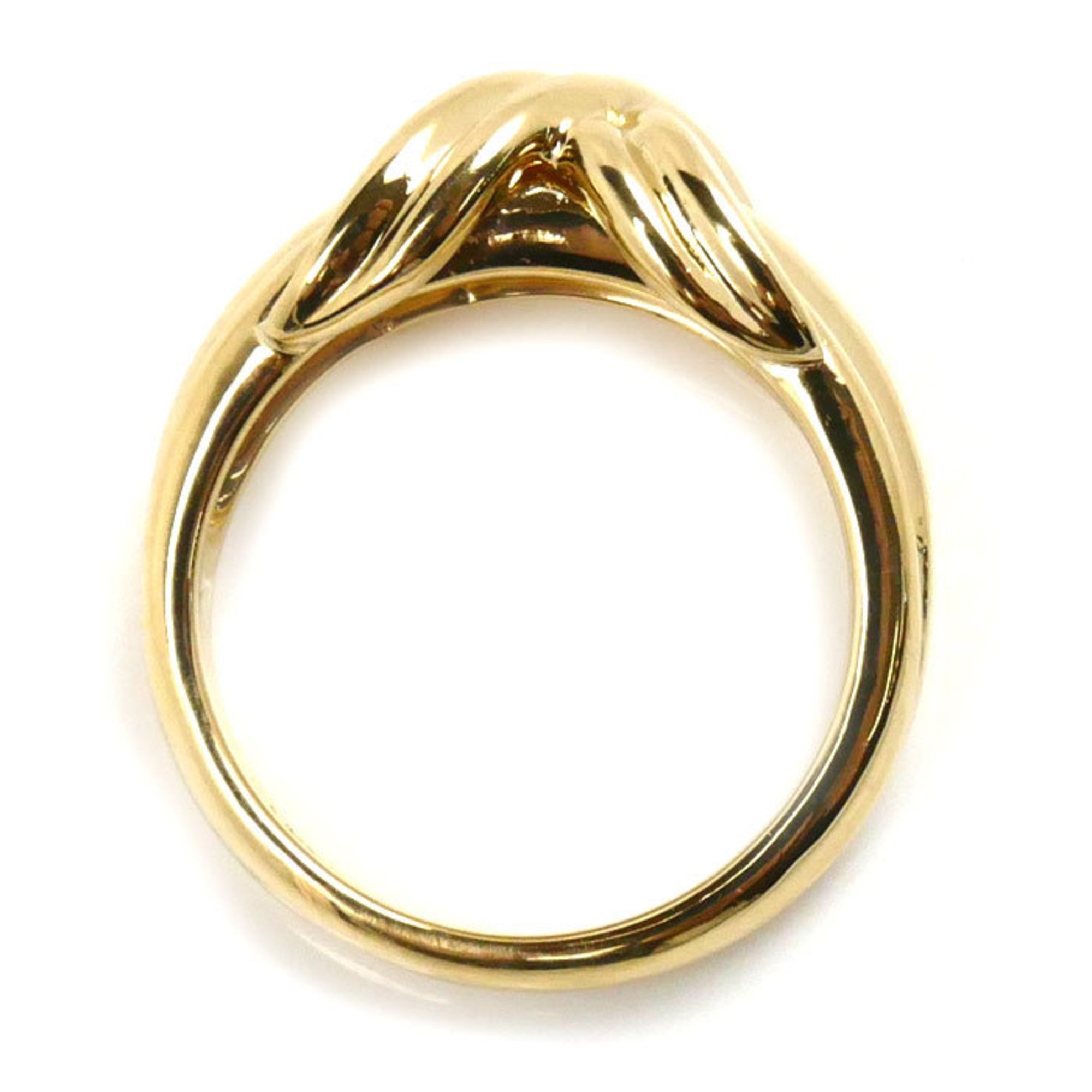 TIFFANY&Co. Tiffany K18YG Yellow Gold Signature Ring, Size 6, 5.1g, Women's