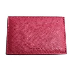 PRADA Saffiano Card Case Pass Pink 1MC004 QWA F0505 Women's