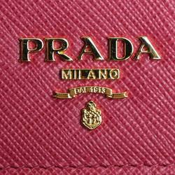 PRADA Saffiano Card Case Pass Pink 1MC004 QWA F0505 Women's