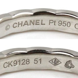 CHANEL Pt950 Platinum Coco Crush Ring J11117 Size 10.5 51 4.1g Women's