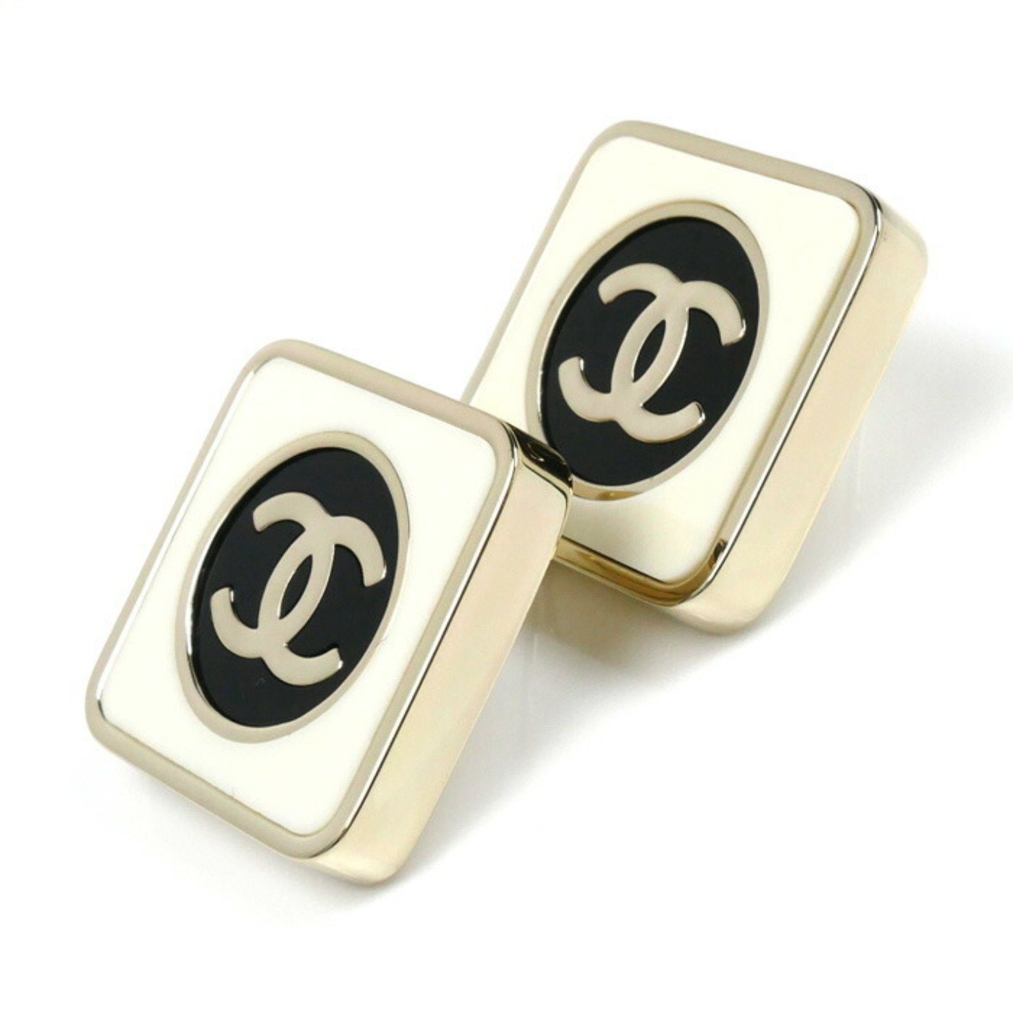 CHANEL Metal Coco Mark Square Earrings AB9777 for Women