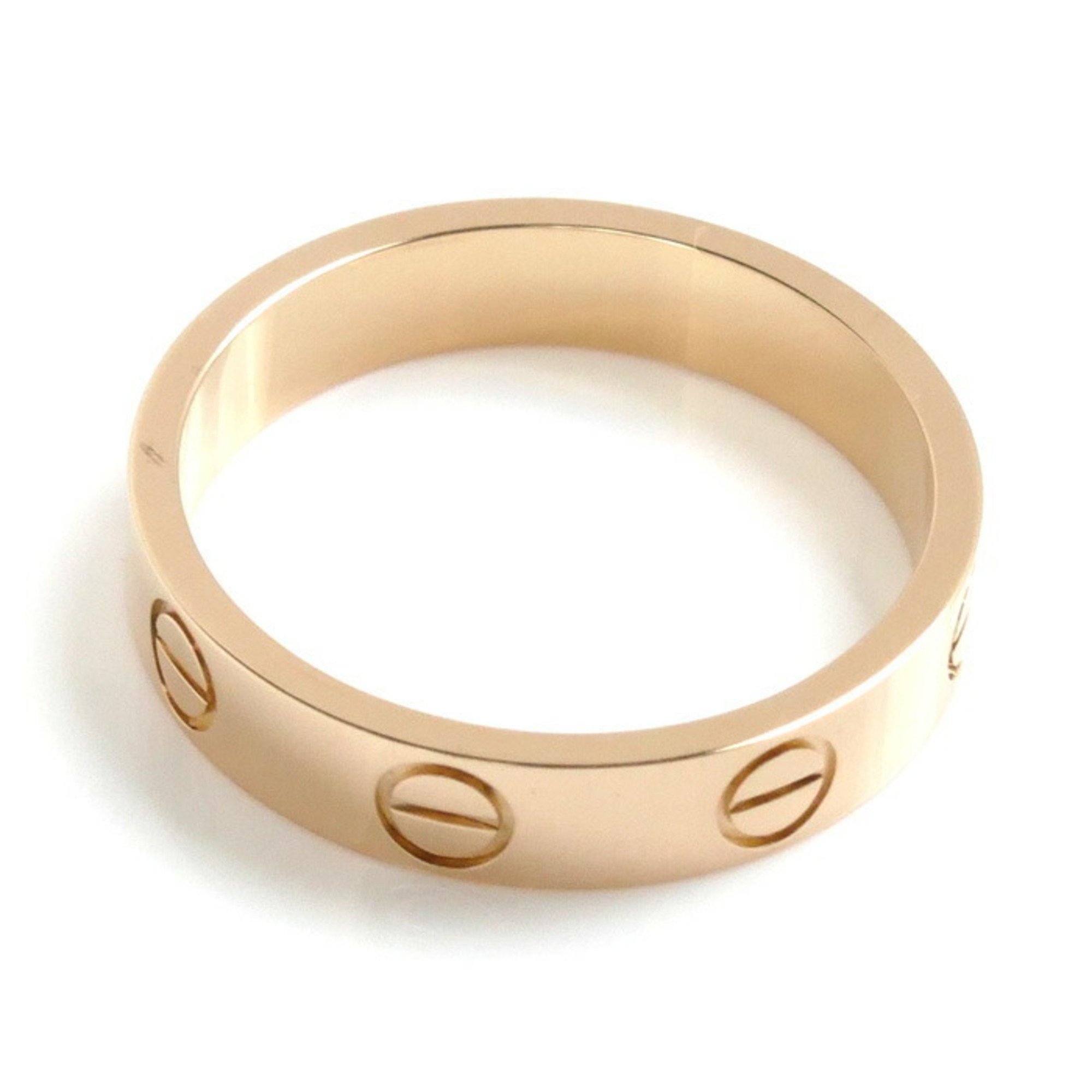 CARTIER K18PG Pink Gold Love Ring B4085250 Size 10 50 3.1g Women's