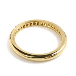 TIFFANY&Co. Tiffany K18YG Yellow Gold Soleste Half Eternity Ring Diamond Size 6.5 2.2g Women's