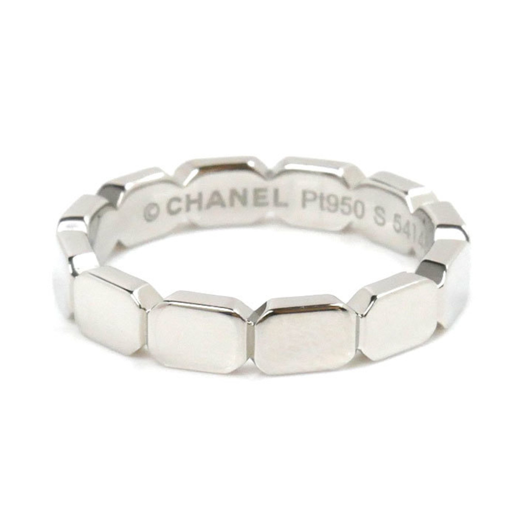 CHANEL Pt950 Platinum Premiere Promes Large Ring J4002 Size 13 53 6.2g Women's