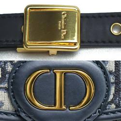 Christian Dior Bobby Medium Shoulder Bag Navy Beige M9319UTZQ M928 Women's