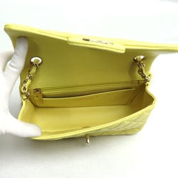 CHANEL Chanel Matelasse 20 Shoulder Bag Yellow A69900 Women's