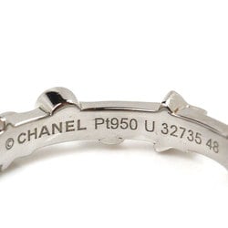 CHANEL Pt950 Platinum Comet D'Amour Ring J10341 Diamond Size 7.5 48 3.8g Women's