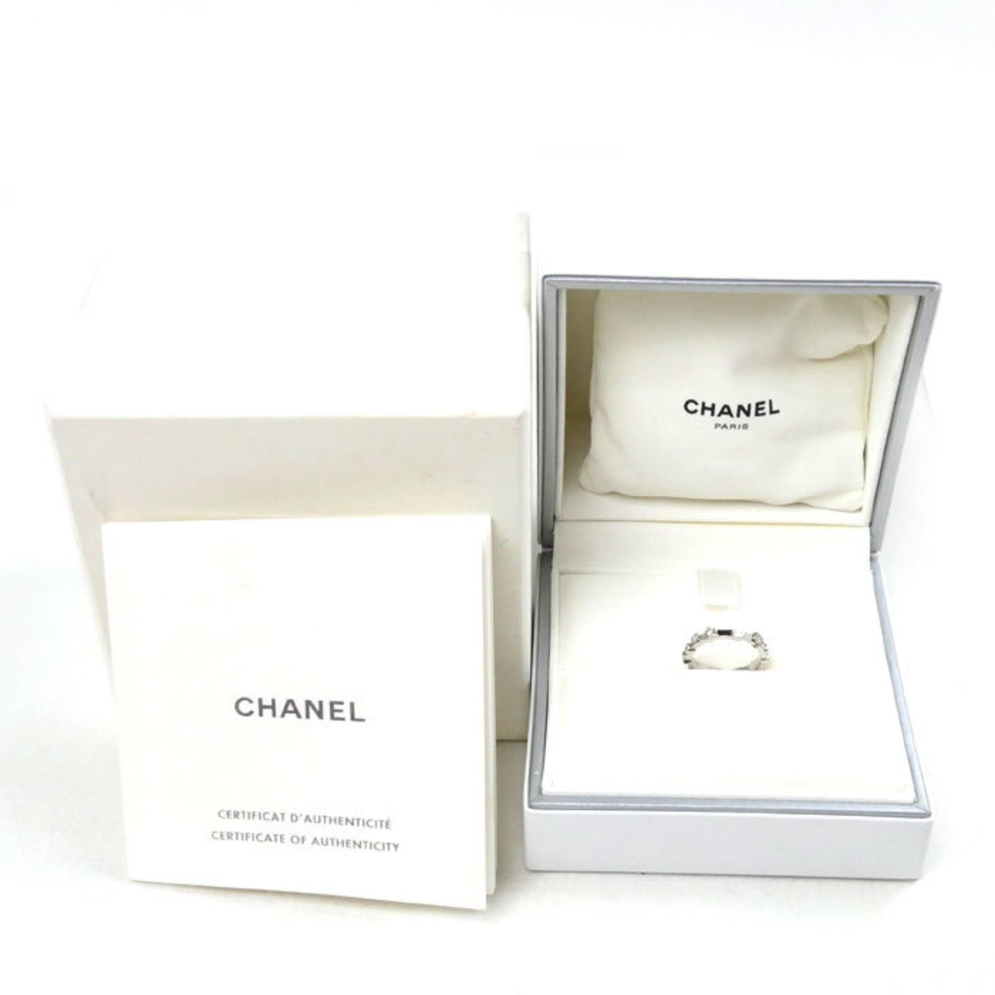 CHANEL Pt950 Platinum Comet D'Amour Ring J10341 Diamond Size 7.5 48 3.8g Women's