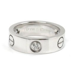 CARTIER Cartier K18WG White Gold Love Ring 3P Diamond Size 11 51 8.6g Women's