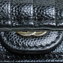 CHANEL Chanel Matelasse Classic Zip Card Case Coin Black AP2570 Women's