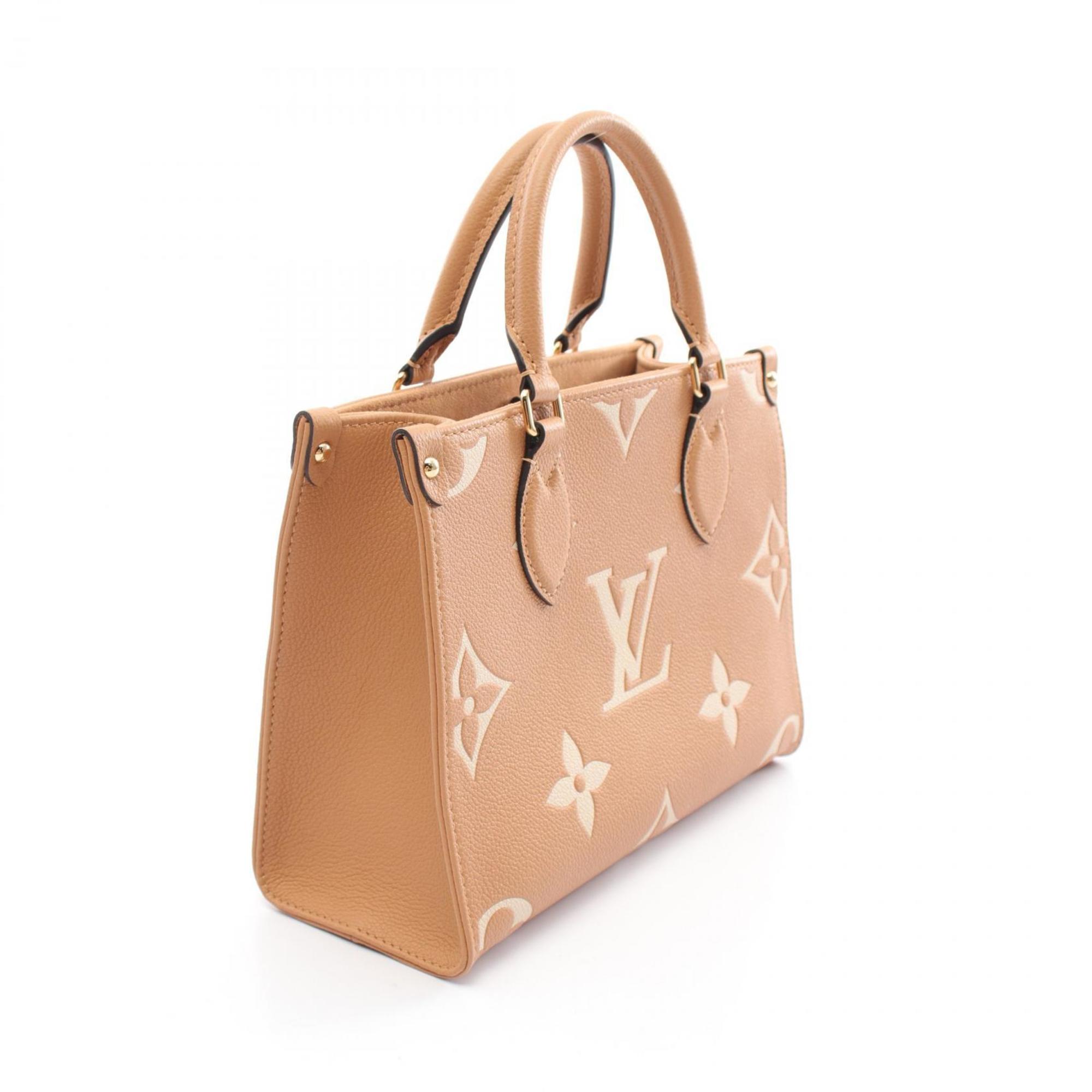 Louis Vuitton Arizona Crème Handbag Bag Leather Women's Beige M12513