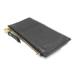 Miu Miu Miu Coin Card Holder Wallet/Coin Case Wallet Leather Women's Black 5MB006