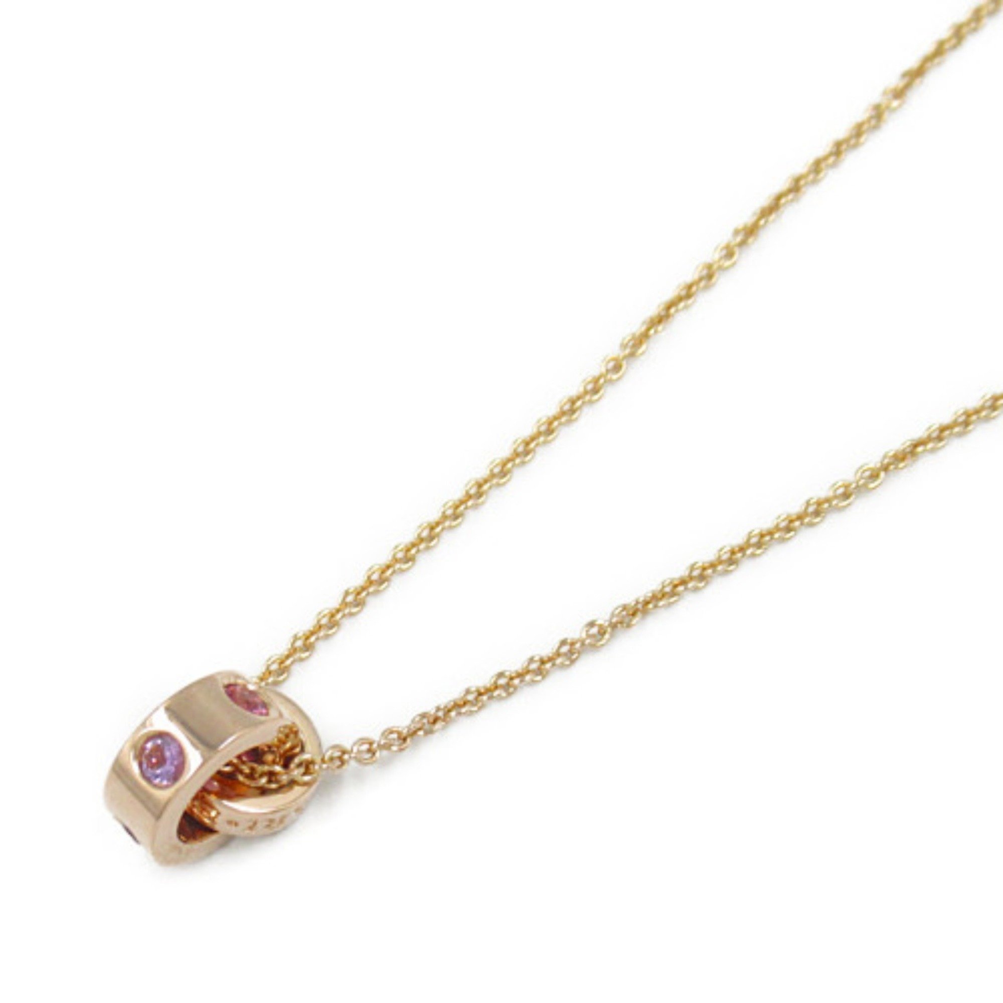 BVLGARI Roman Sorbet Multi Necklace K18PG (Pink Gold) Women's Pink Purple