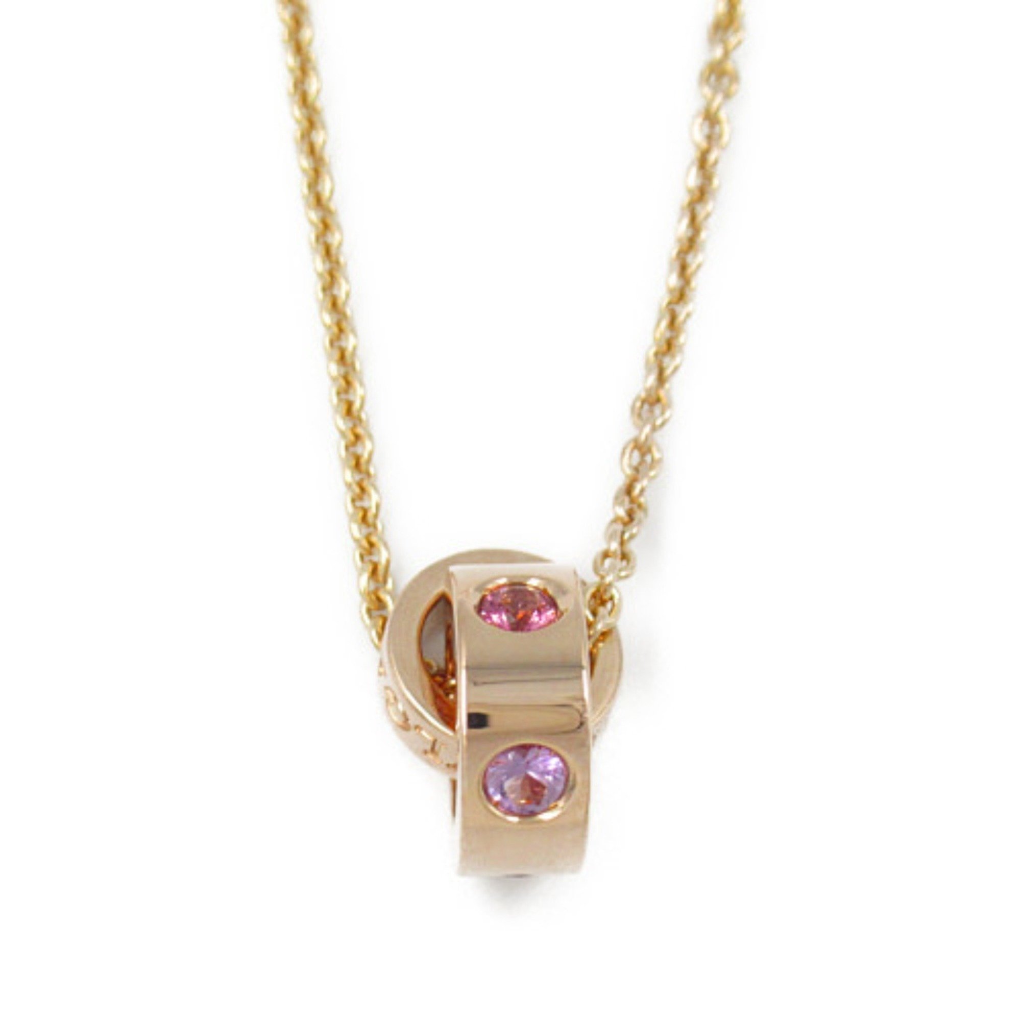 BVLGARI Roman Sorbet Multi Necklace K18PG (Pink Gold) Women's Pink Purple