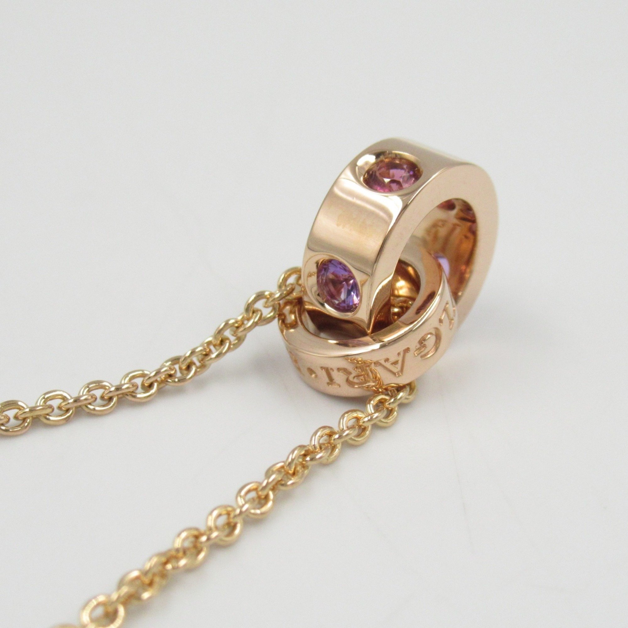 BVLGARI Roman Sorbet Multi Necklace K18PG (Pink Gold) Women's Pink Purple