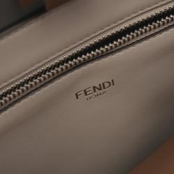 FENDI Peekaboo I See You Medium Handbag Bag Leather Men's Grey 7VA529