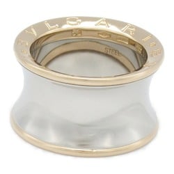 BVLGARI B-zero1 Anish Kapoor Ring, K18PG (pink gold), stainless steel, men's, women's, silver, AN855685