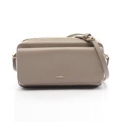 Furla Incanto Crossbody Shoulder Bag Leather Women's Beige