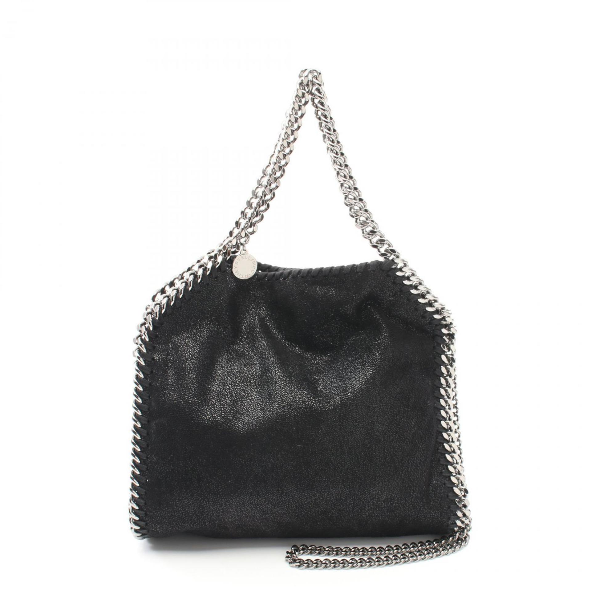 Stella McCartney Falabella Shoulder Bag, Faux Leather, Women's, Black, 371223