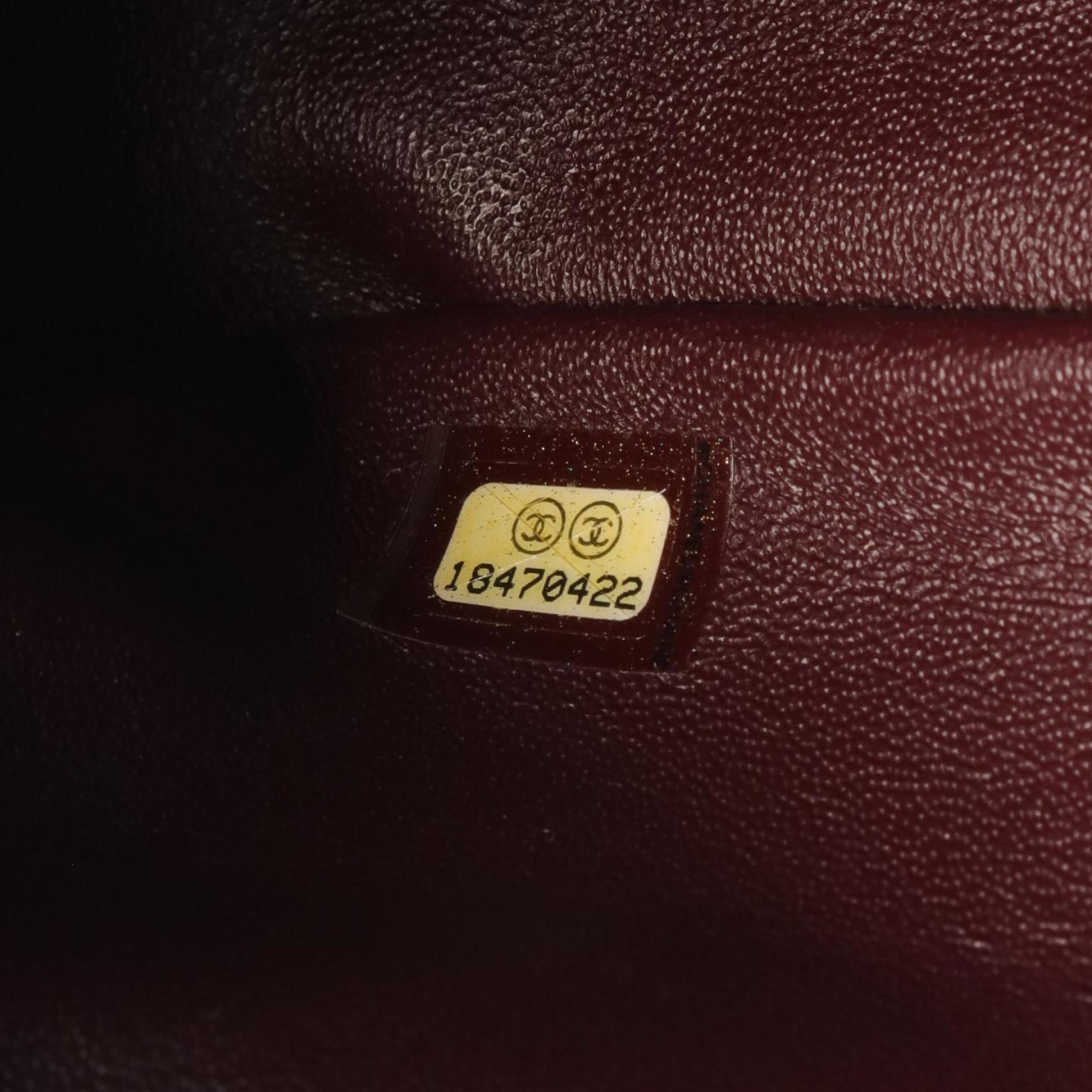 CHANEL Matelasse Shoulder Bag Leather Women's Bordeaux