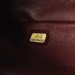 CHANEL Matelasse Shoulder Bag Leather Women's Bordeaux