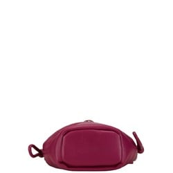 Bottega Veneta Beak Handbag 666531 Cinnabar Purple Calf Leather Women's BOTTEGAVENETA