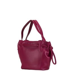 Bottega Veneta Beak Handbag 666531 Cinnabar Purple Calf Leather Women's BOTTEGAVENETA