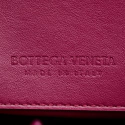 Bottega Veneta Beak Handbag 666531 Cinnabar Purple Calf Leather Women's BOTTEGAVENETA