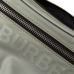 Burberry Horseferry Body Bag Waist Grey Nylon Leather Women's BURBERRY