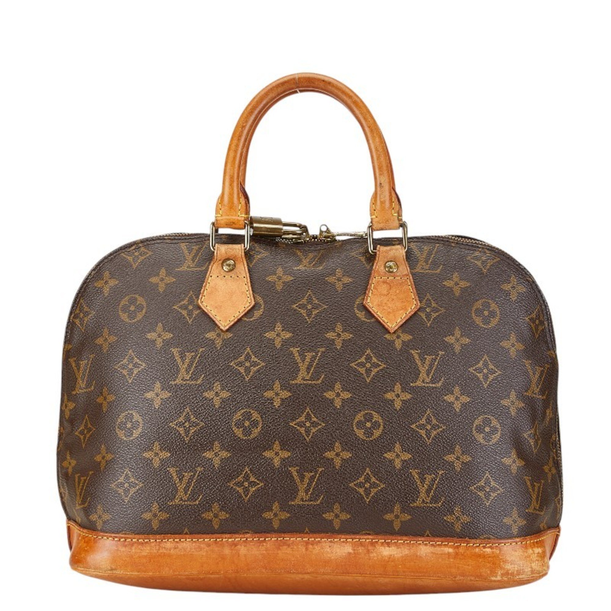 Louis Vuitton Monogram Alma PM Handbag Shoulder Bag 2WAY M51130 Brown PVC Leather Women's LOUIS VUITTON