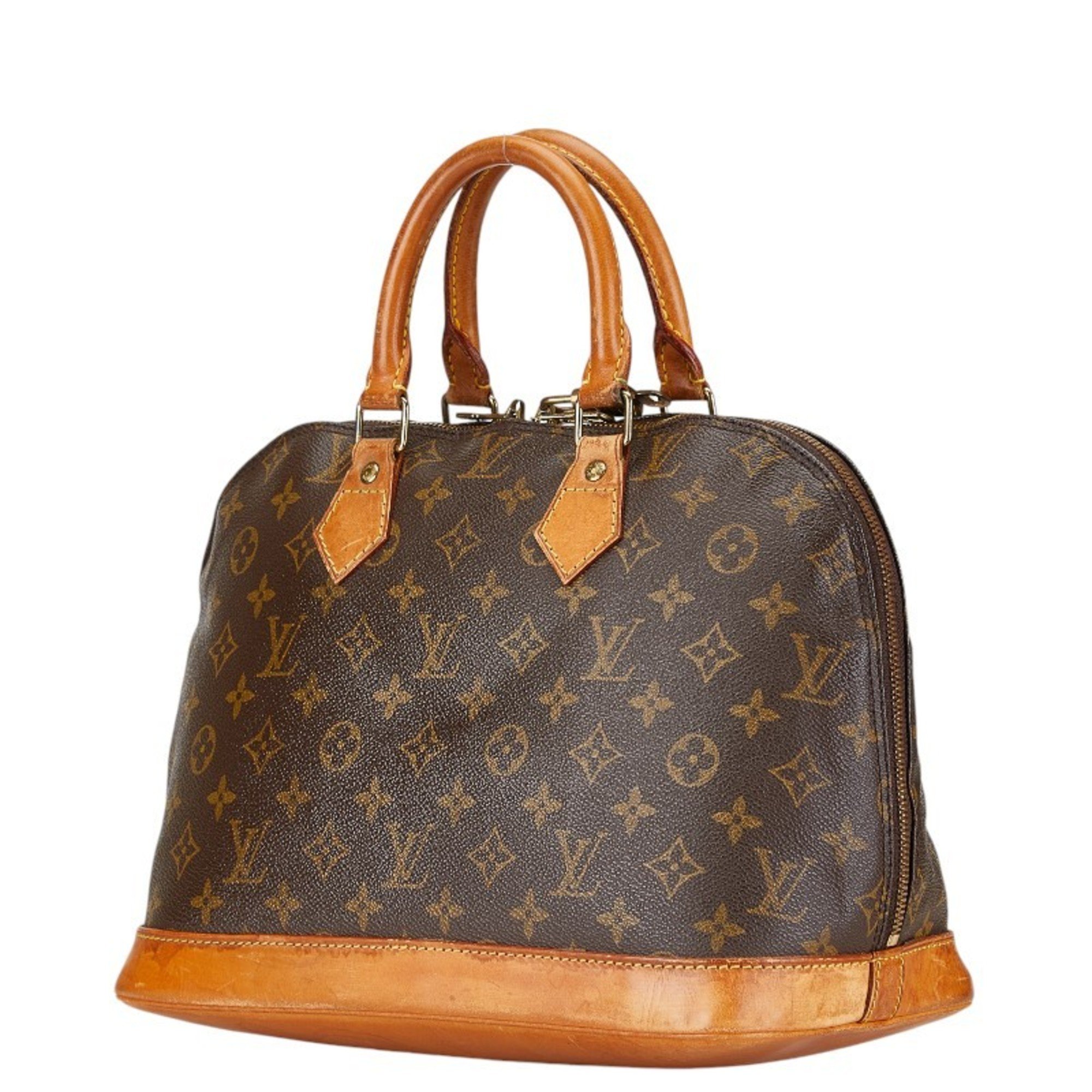 Louis Vuitton Monogram Alma PM Handbag Shoulder Bag 2WAY M51130 Brown PVC Leather Women's LOUIS VUITTON