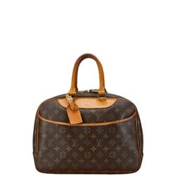 Louis Vuitton Monogram Deauville Handbag M47270 Brown PVC Leather Women's LOUIS VUITTON