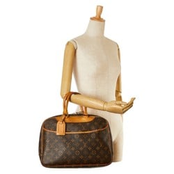 Louis Vuitton Monogram Deauville Handbag M47270 Brown PVC Leather Women's LOUIS VUITTON