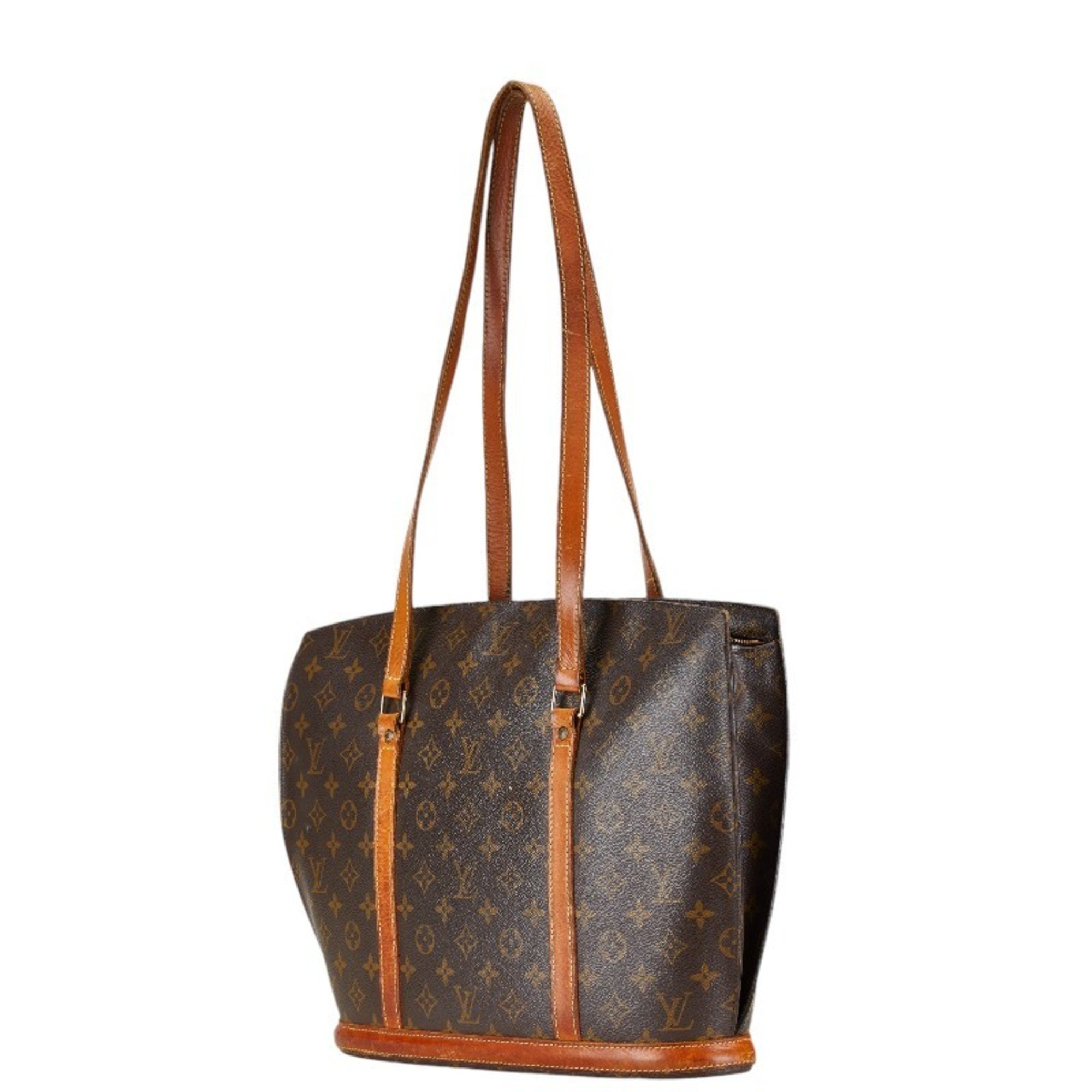 Louis Vuitton Monogram Babylon Tote Bag Shoulder M51102 Brown PVC Leather Women's LOUIS VUITTON