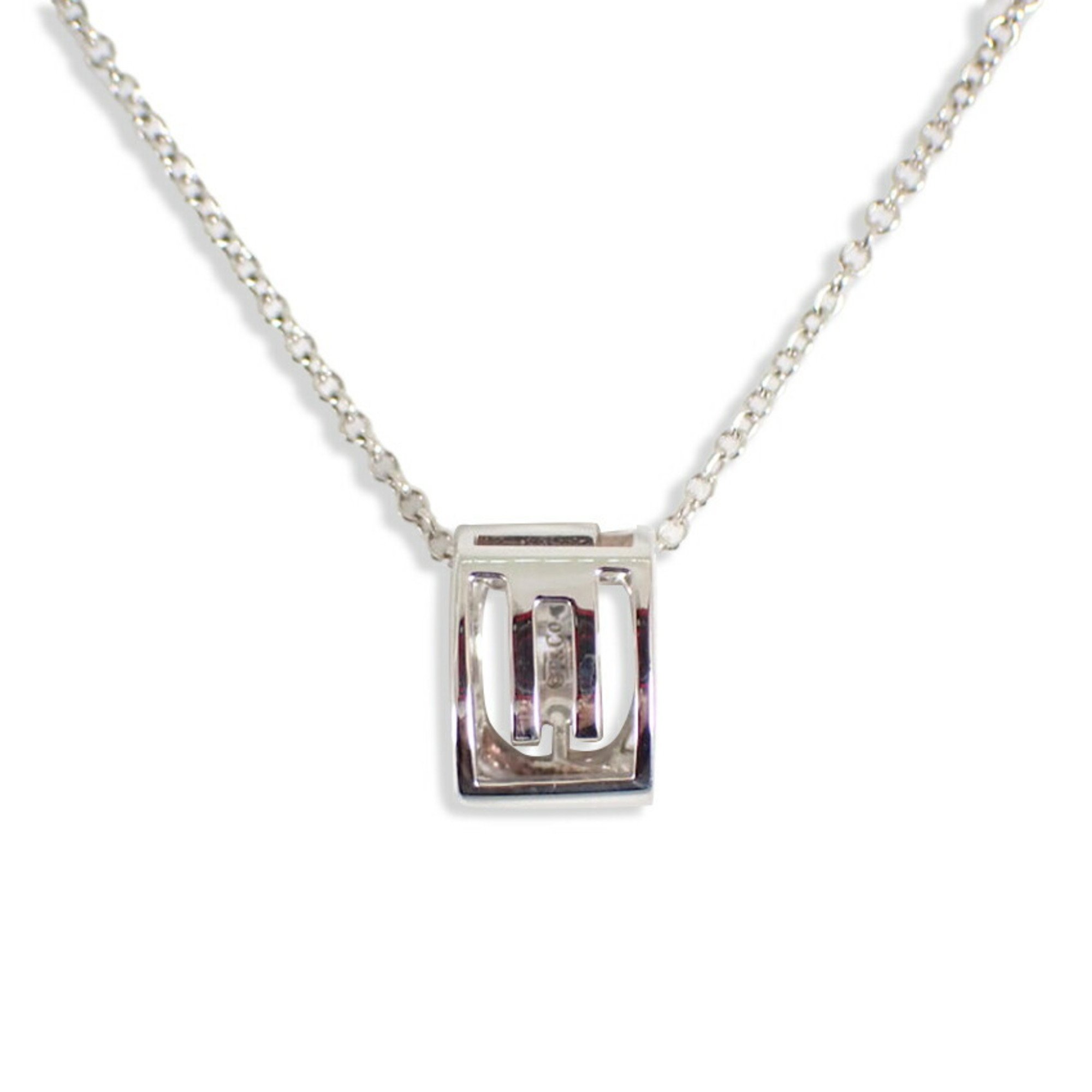 TIFFANY 925 Square LOVE Pendant Necklace