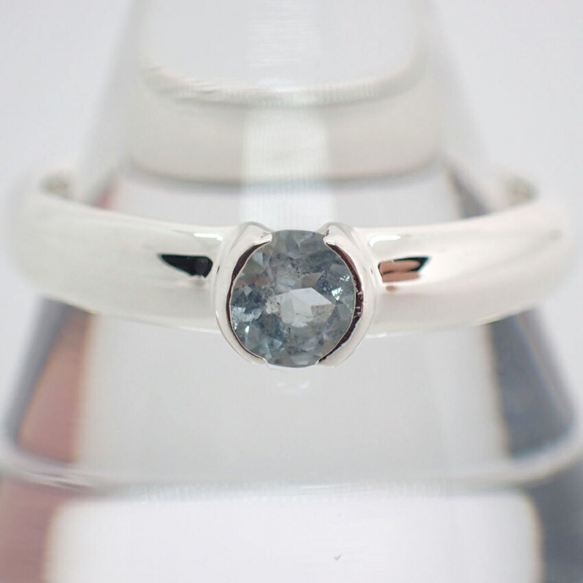 TIFFANY 925 aquamarine ring size 8