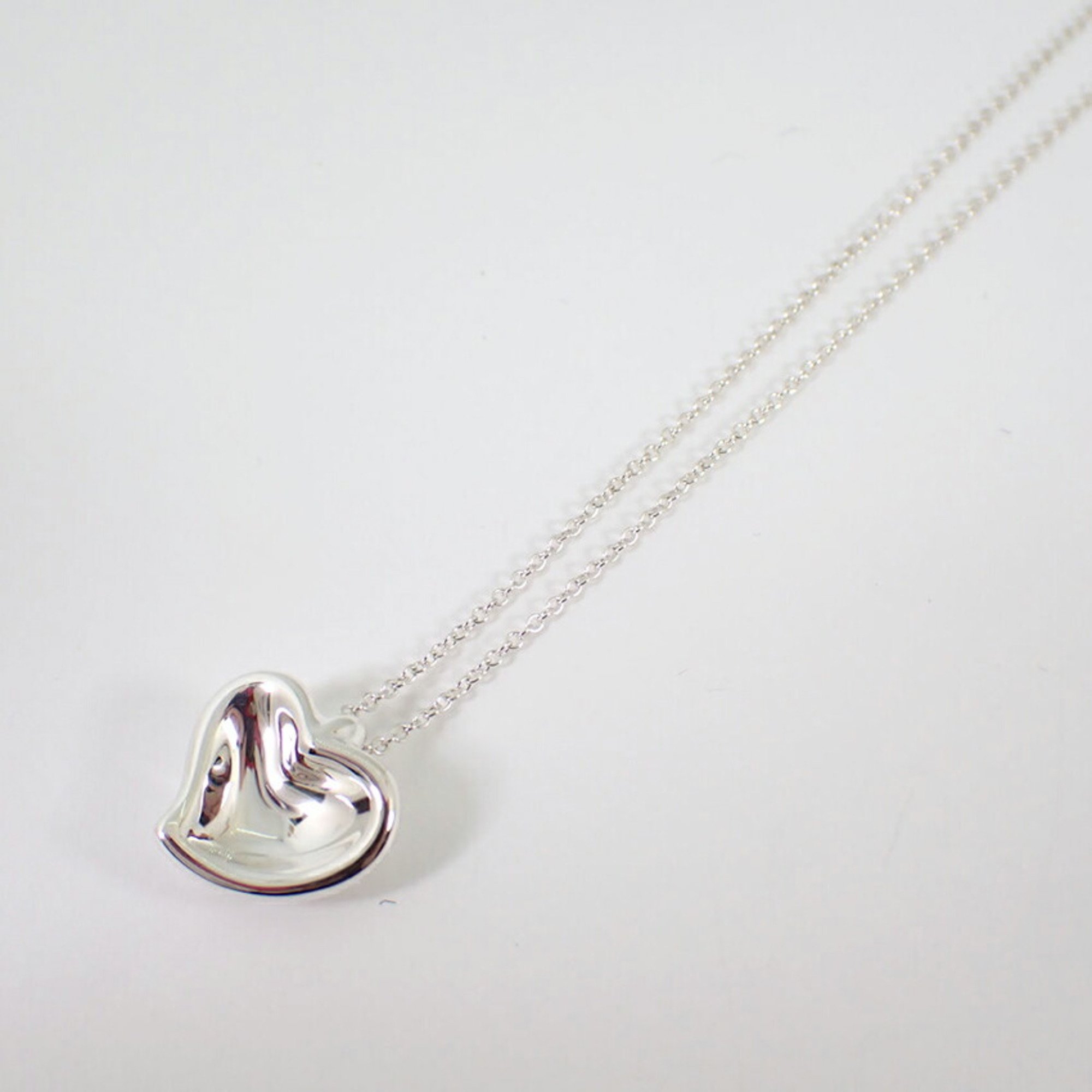 TIFFANY 925 Full Heart Pendant Necklace