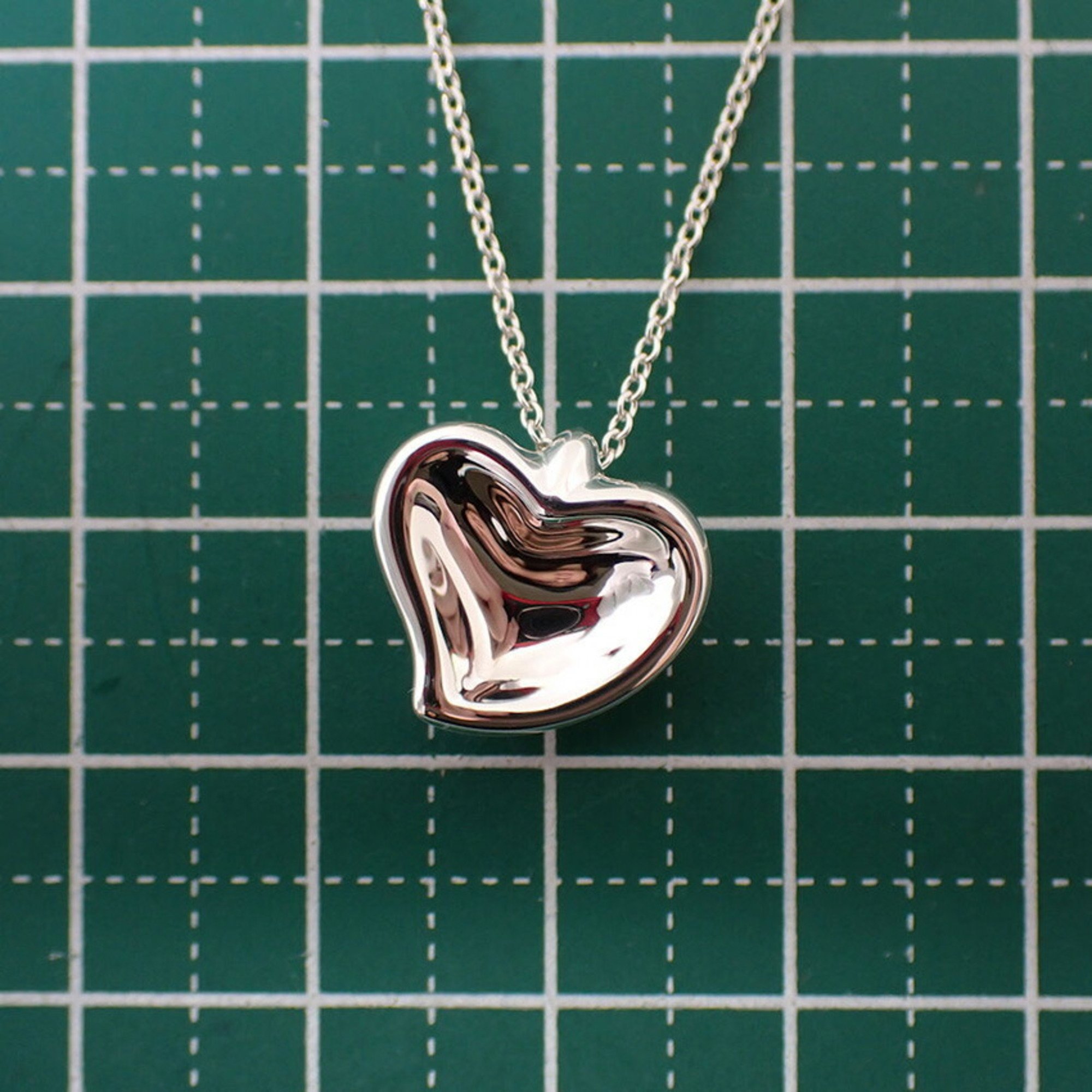 TIFFANY 925 Full Heart Pendant Necklace