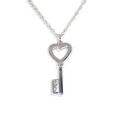 TIFFANY Tiffany 925 Heart Key Pendant