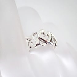 TIFFANY 925 Triple Loving Heart Ring, size 12.5