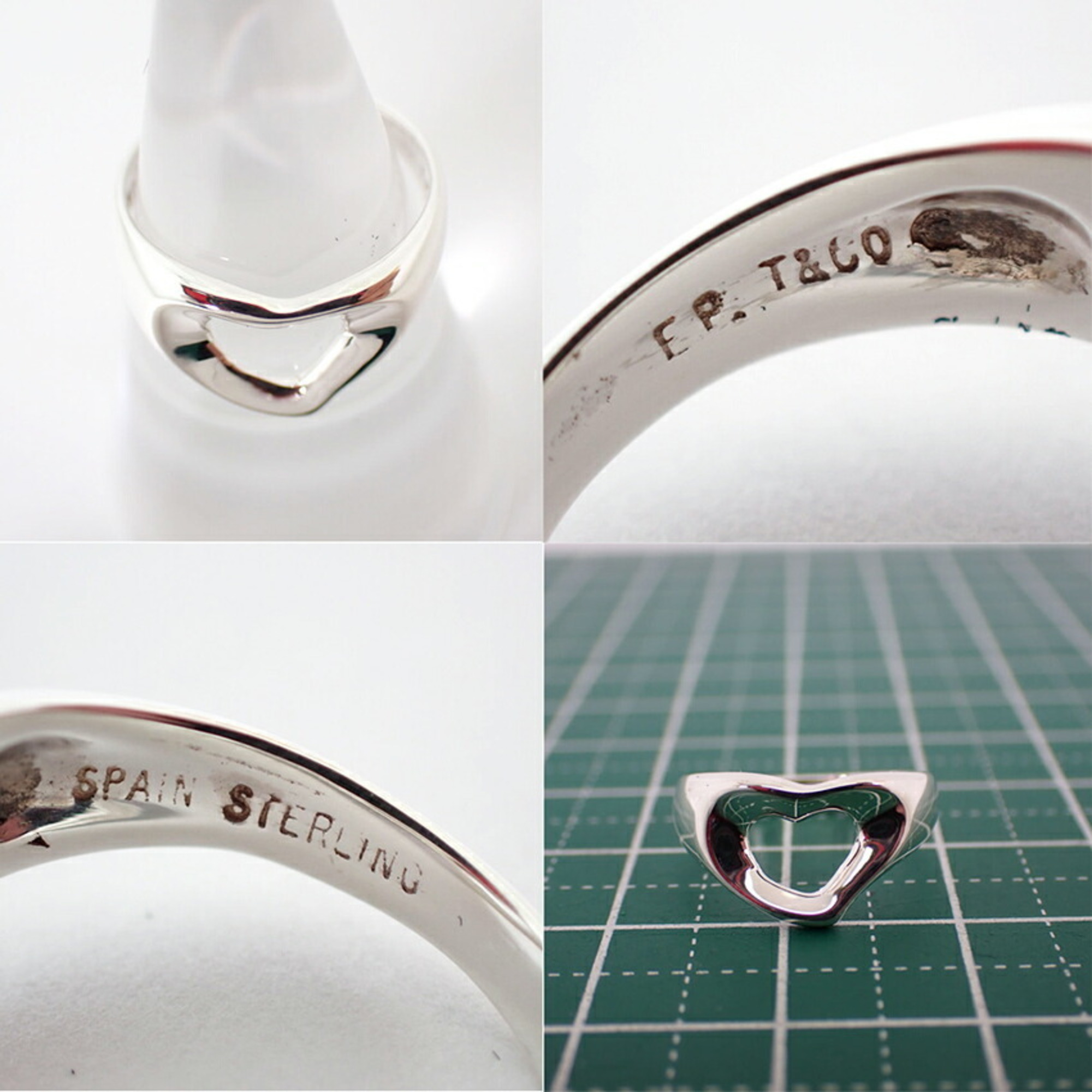 TIFFANY 925 heart ring size 5