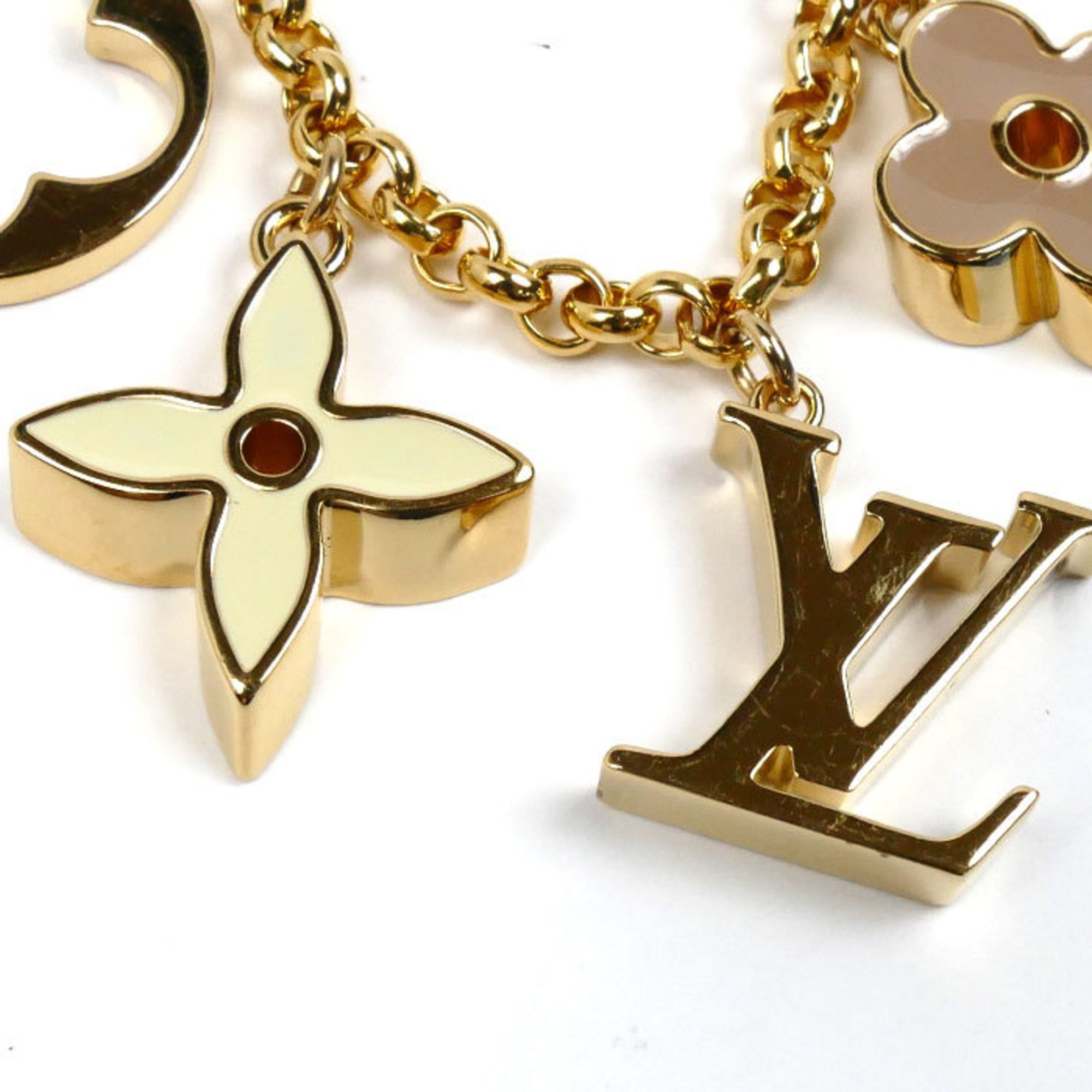 LOUIS VUITTON Louis Vuitton Bag Charm Chain Fleur Monogram M01413 Women's