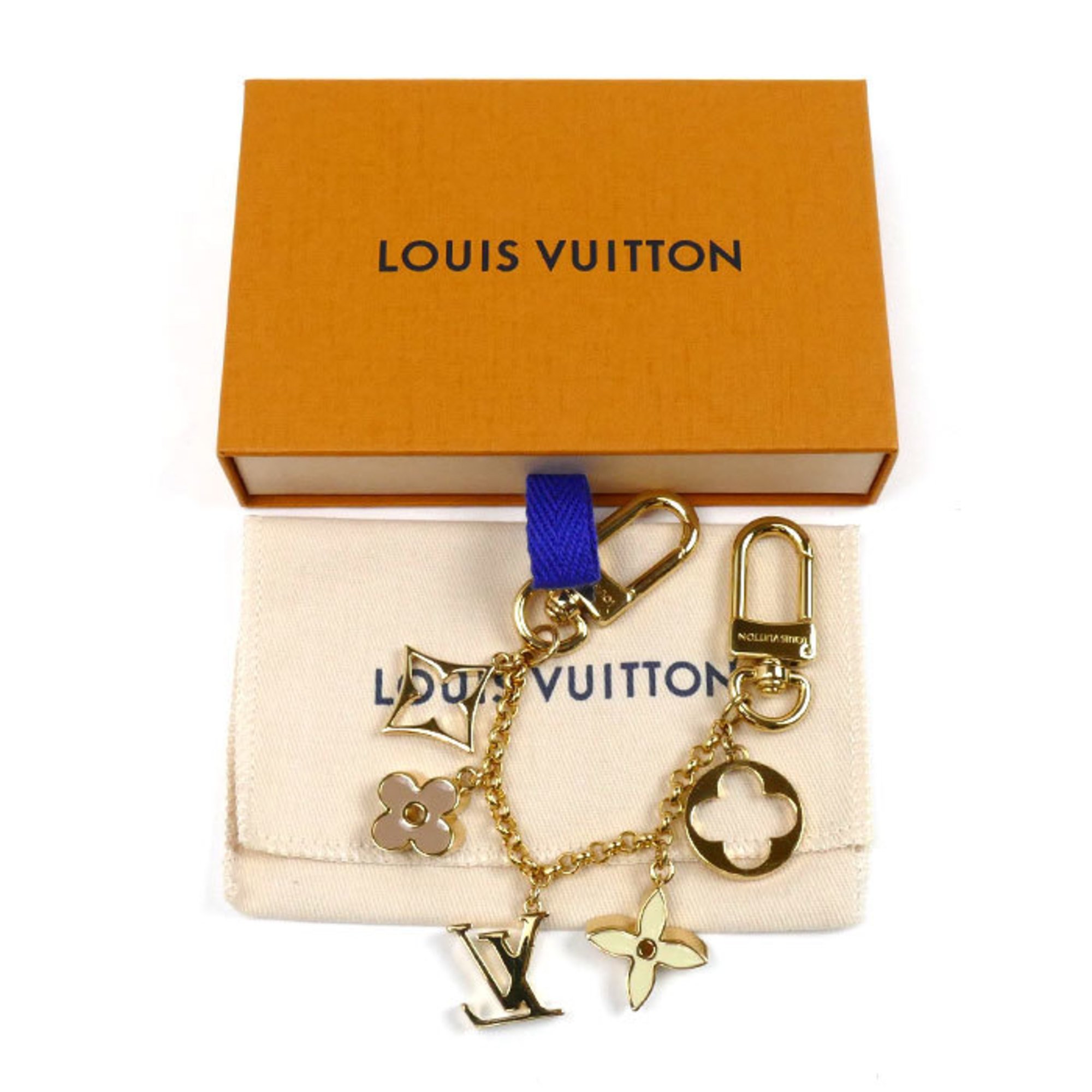 LOUIS VUITTON Louis Vuitton Bag Charm Chain Fleur Monogram M01413 Women's