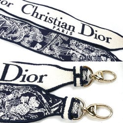 Christian Dior Lady D-Lite Medium 2-Way Shoulder Bag Navy White M0565ORGO M928 Women's